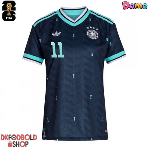 Tyskland Nick Woltemade #11 Udebanetrøje Dame VM 2026 Kort ærmer